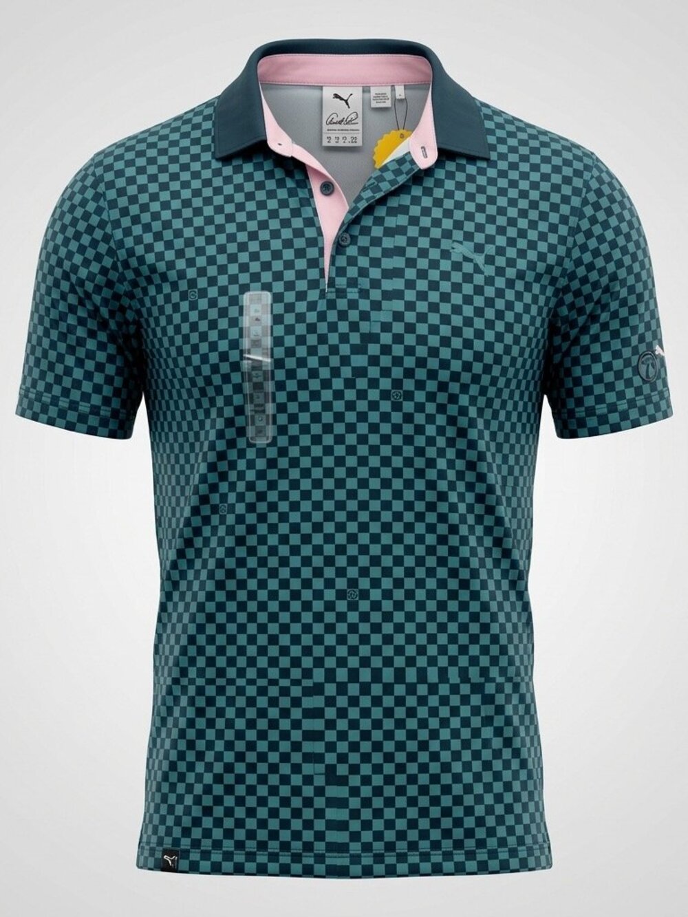 Puma Arnold Palmer Blue Golf Polo Shirt Size M NWT